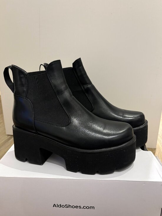 Aldo Shoes - Black Aldo Platform Heel Boots